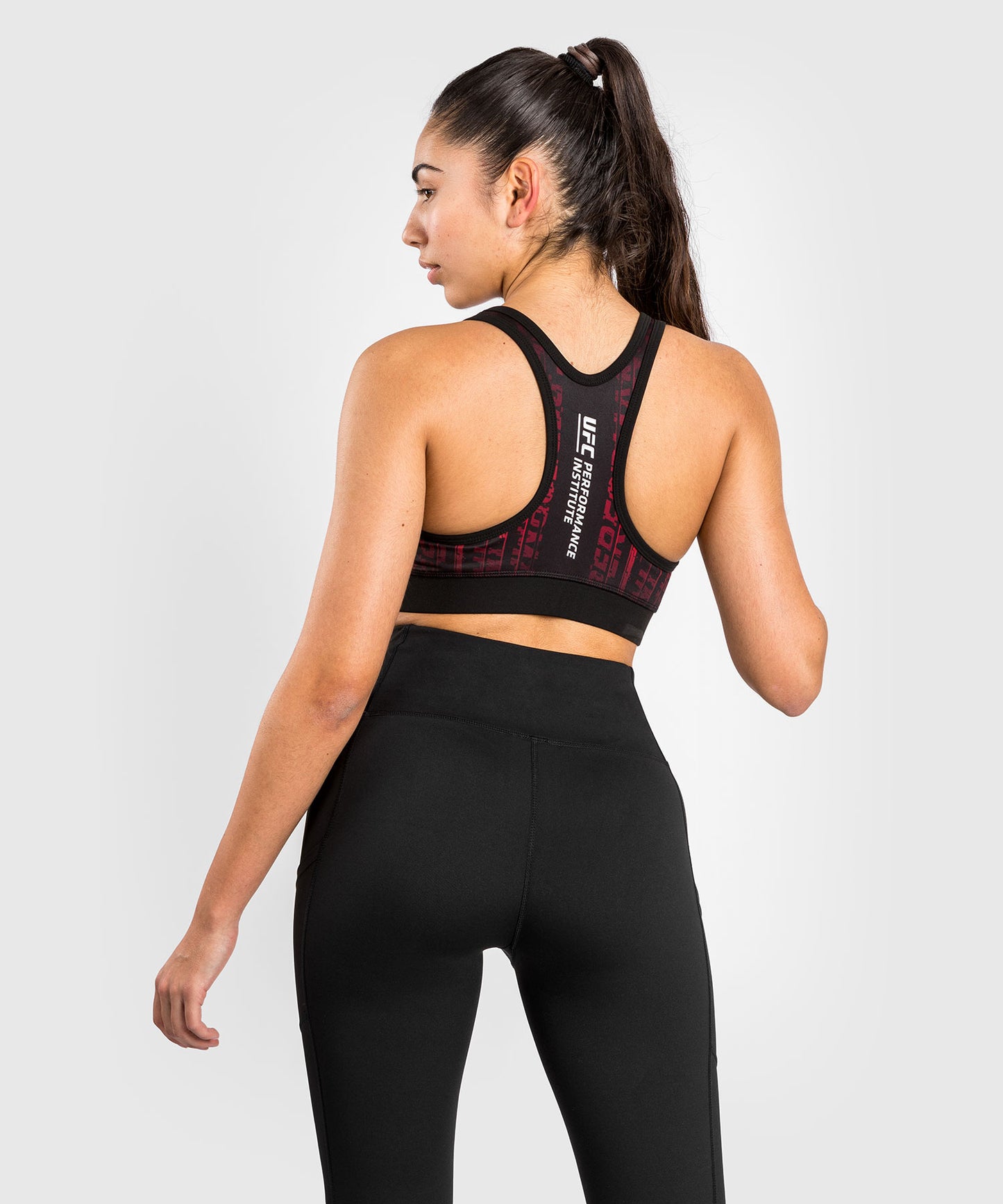 UFC Performance Institute 2.0 Sport-BH für Frauen - Schwarz/Rot
