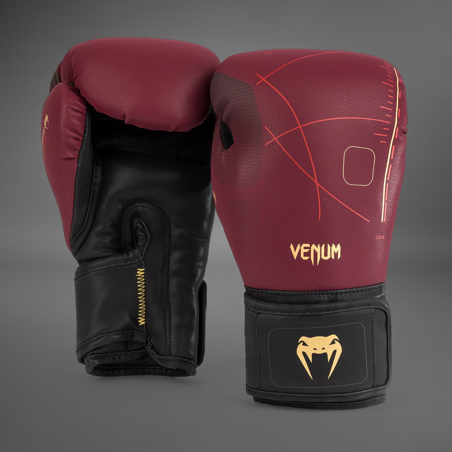 Venum Tactical XT Boxhandschuhe - Schwarz/Burgund/Gold