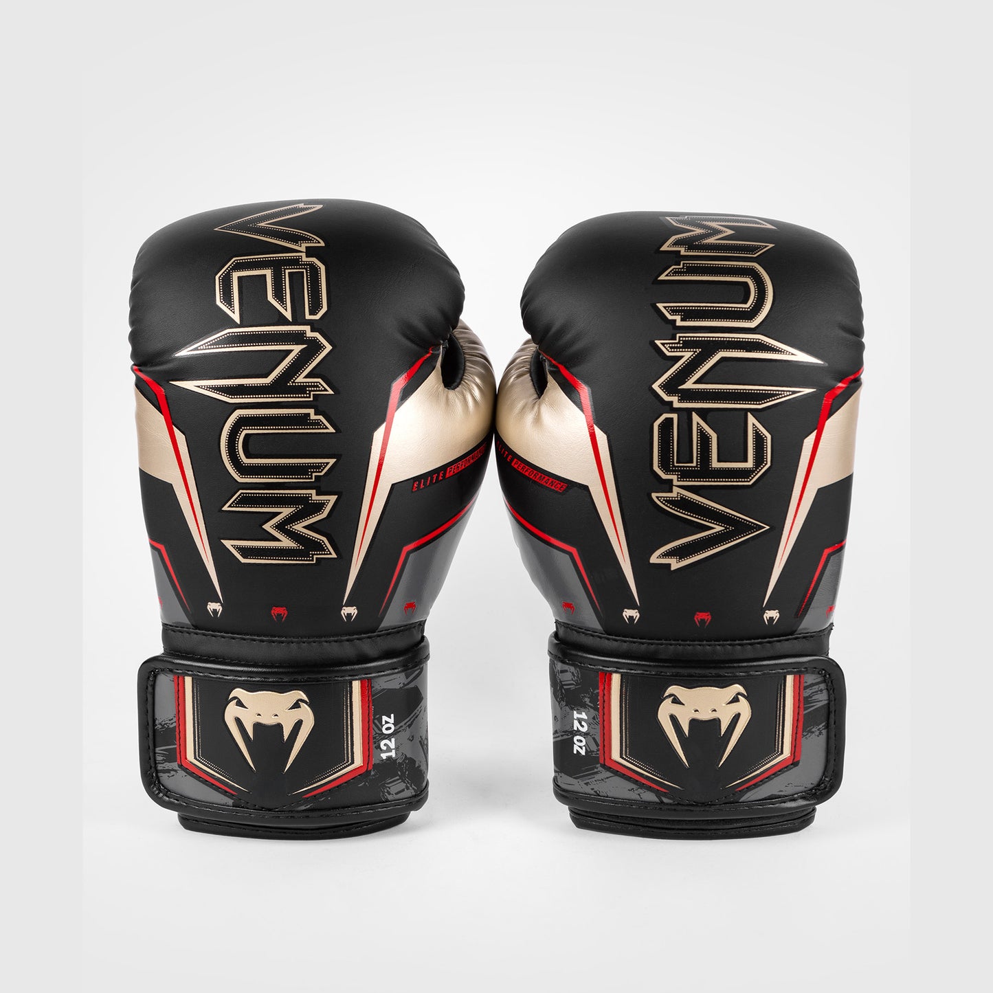 Venum Elite Evo Boxhandschuhe - Schwarz/Gold/Rot