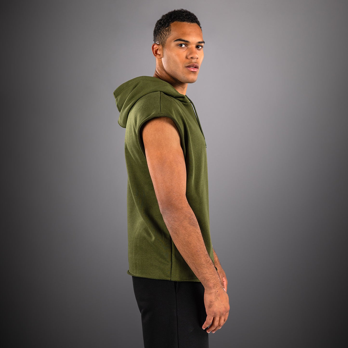 Venum Divide Ärmelloser Kapuzenpullover - Militärgrün