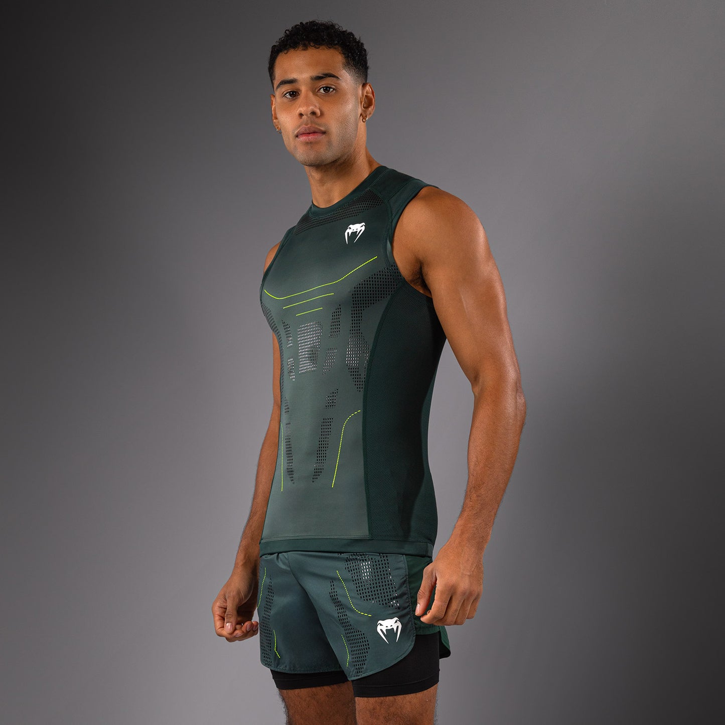 Venum Technical 3.0 Ärmelloses Rashguard - Waldgrün