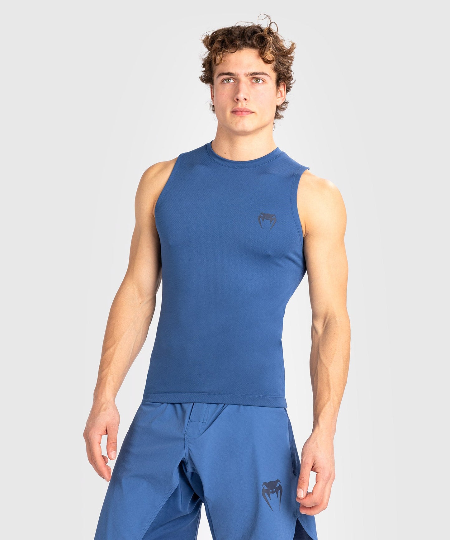 Venum Contender Herren Ärmelloser Rashguard - Blau