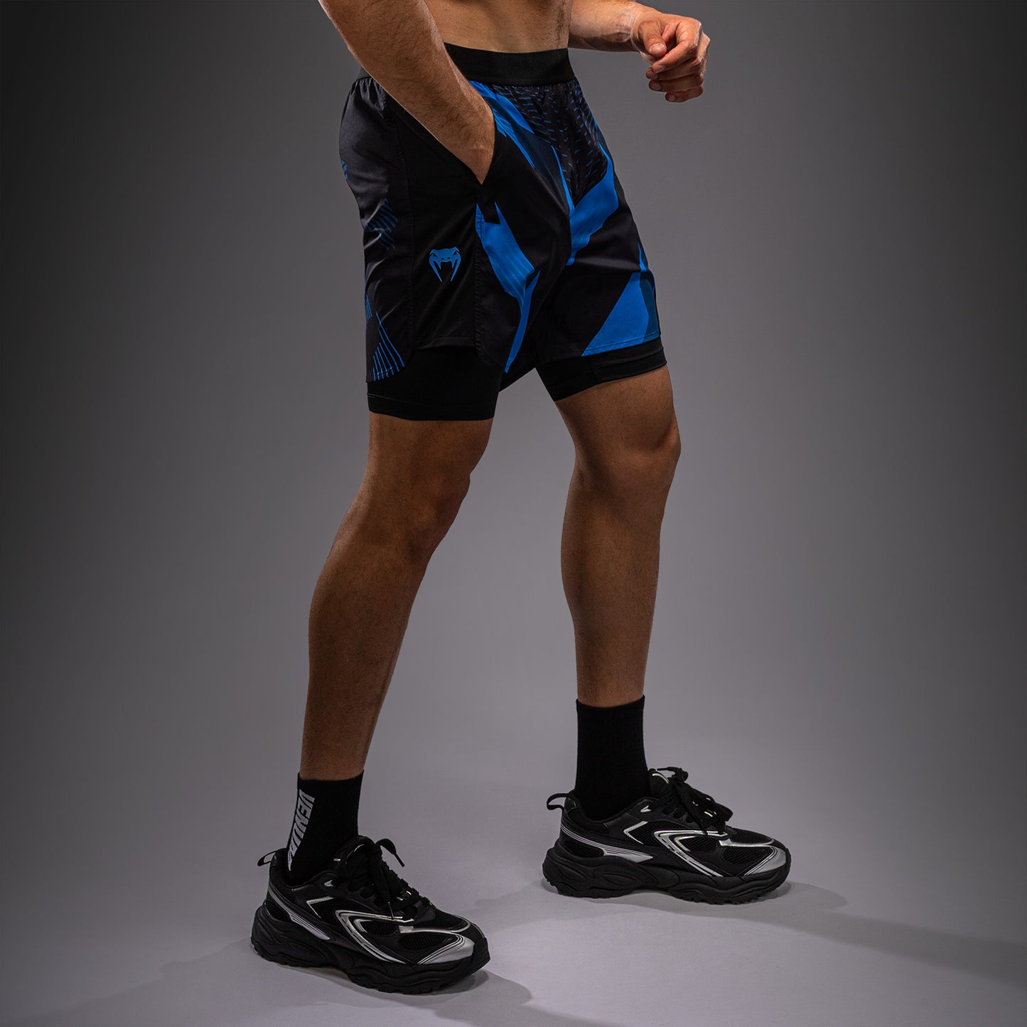 Venum No-Gi 6.0 Trainingsshorts - Schwarz/Blau