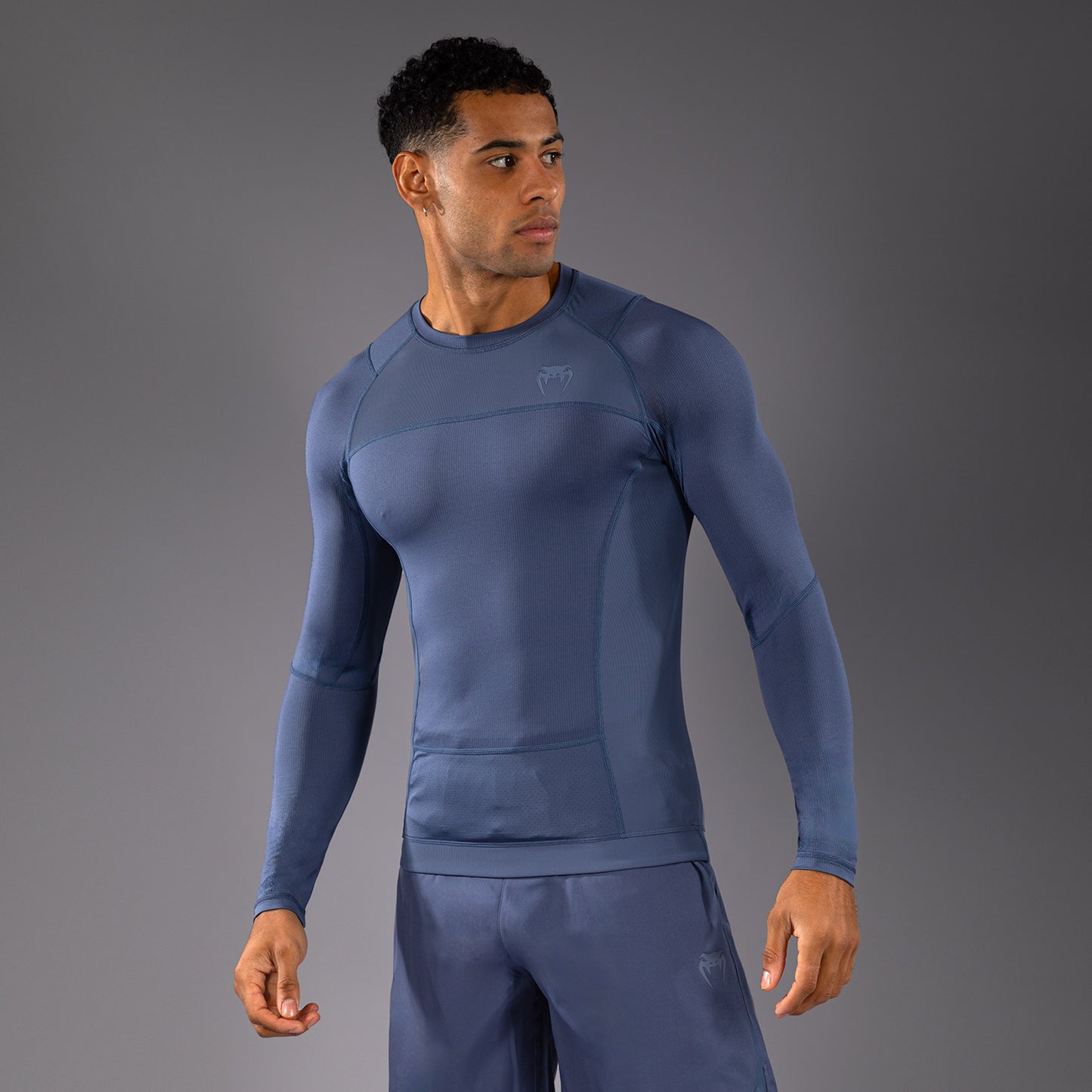 Venum G-Fit Air Herren Langarm Rashguard - Nebelblau