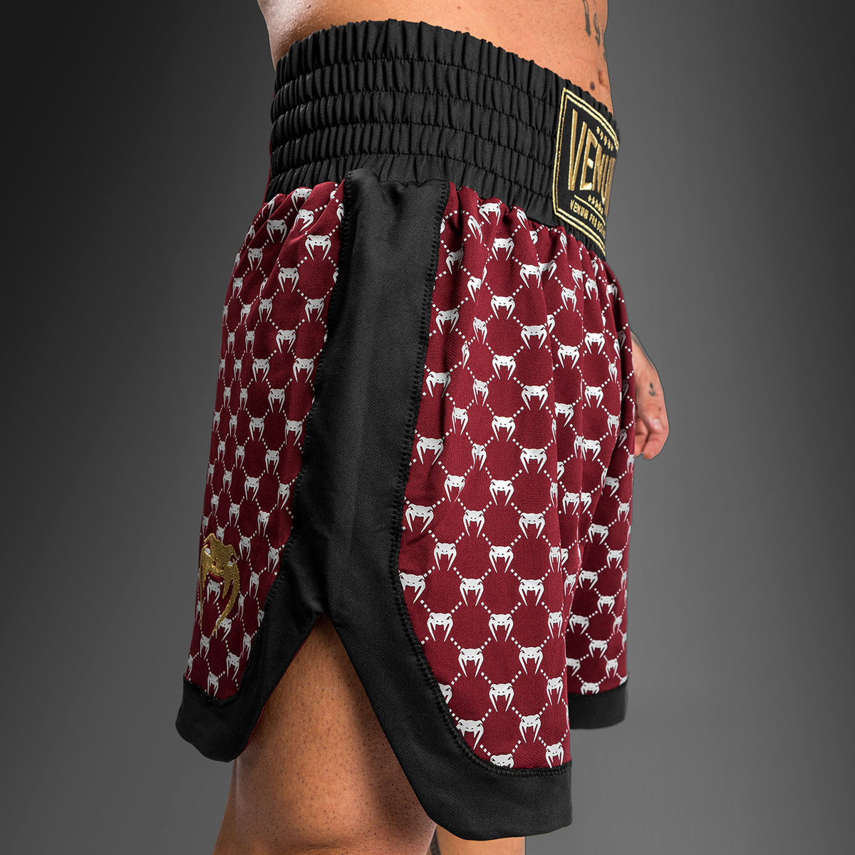 Venum Monogram Boxershorts - Schwarz/Burgund