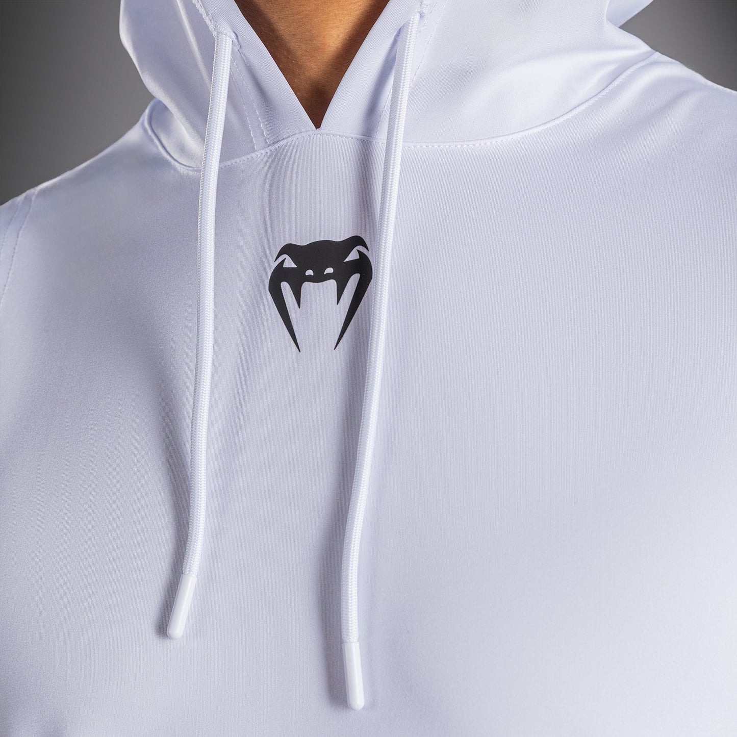 Venum Elite Ärmelloser Dry-Tech Kapuzenpullover - Weiß