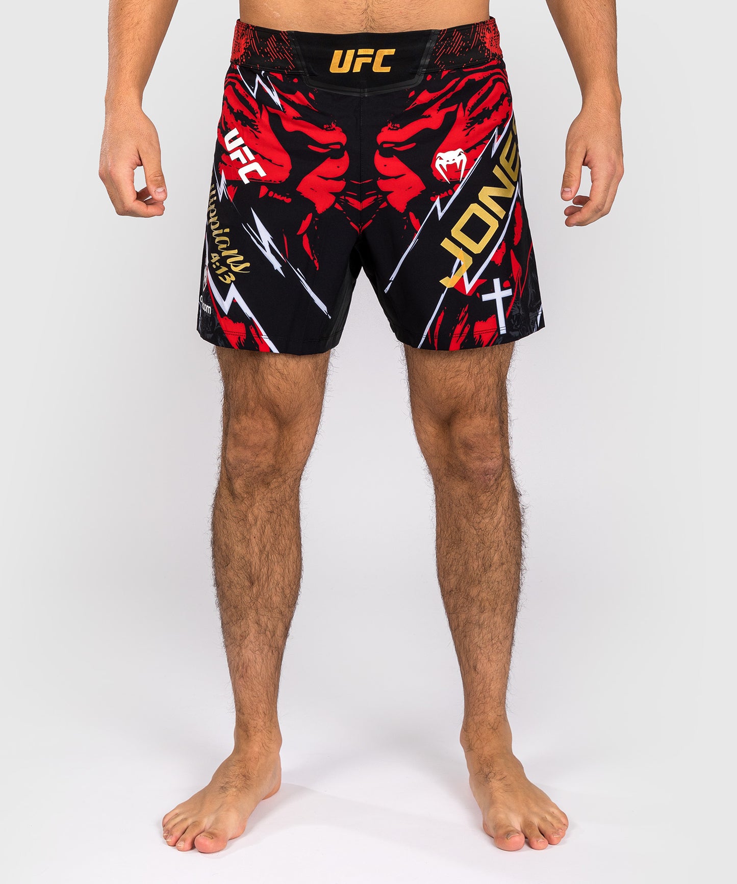 UFC Unrivaled by Venum Jon Jones Unisex Short Fit Fight Short - Rot