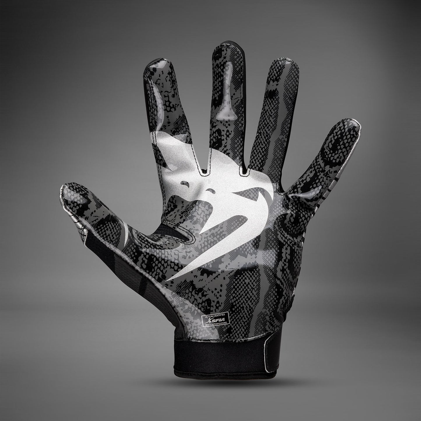 Venum Elite Football Handschuhe - Schwarz/Silber