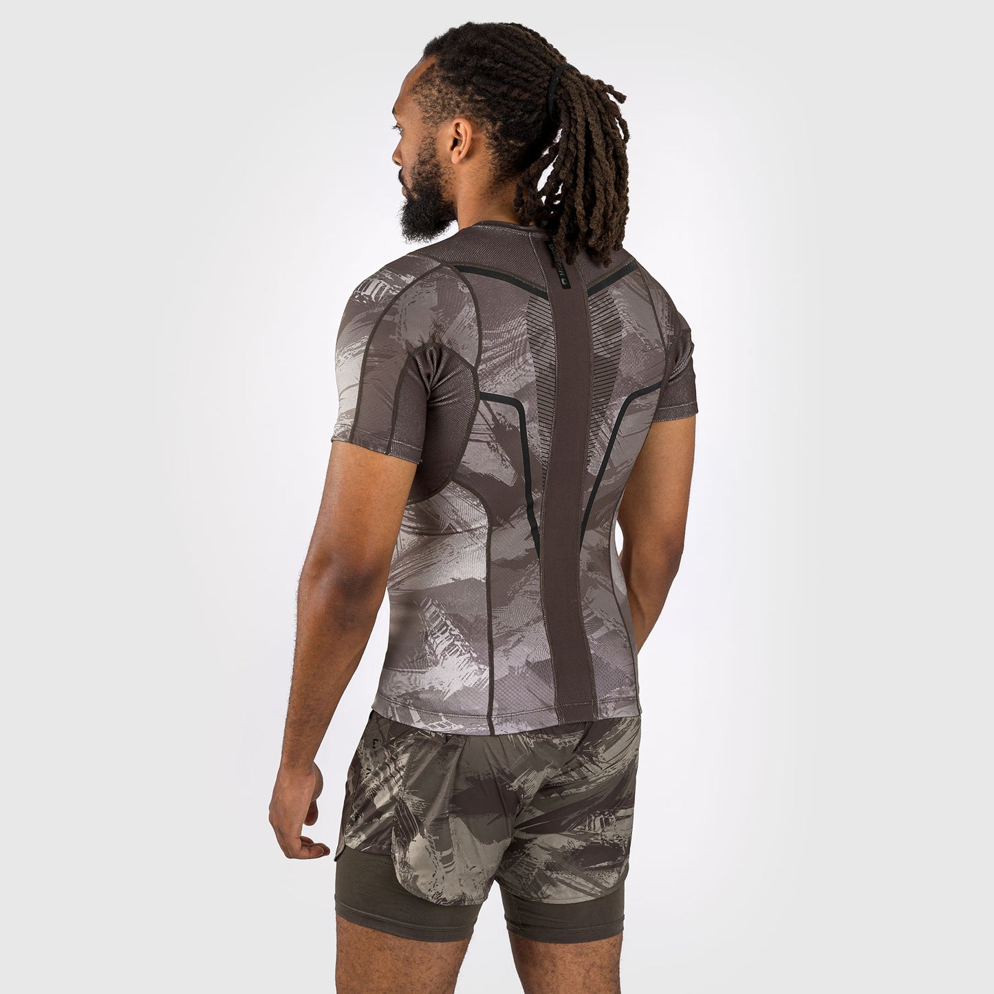 Venum Electron 3.0 Kurzärmeliger Rashguard - Sand