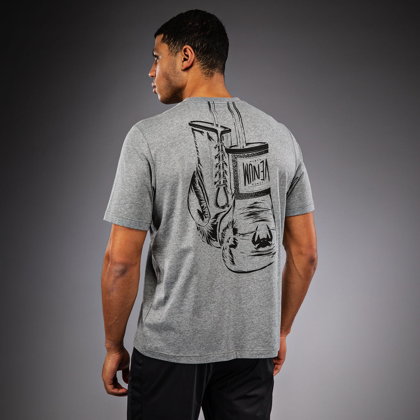 Venum Fight Icon T-Shirt aus Baumwolle - Mélange Grau