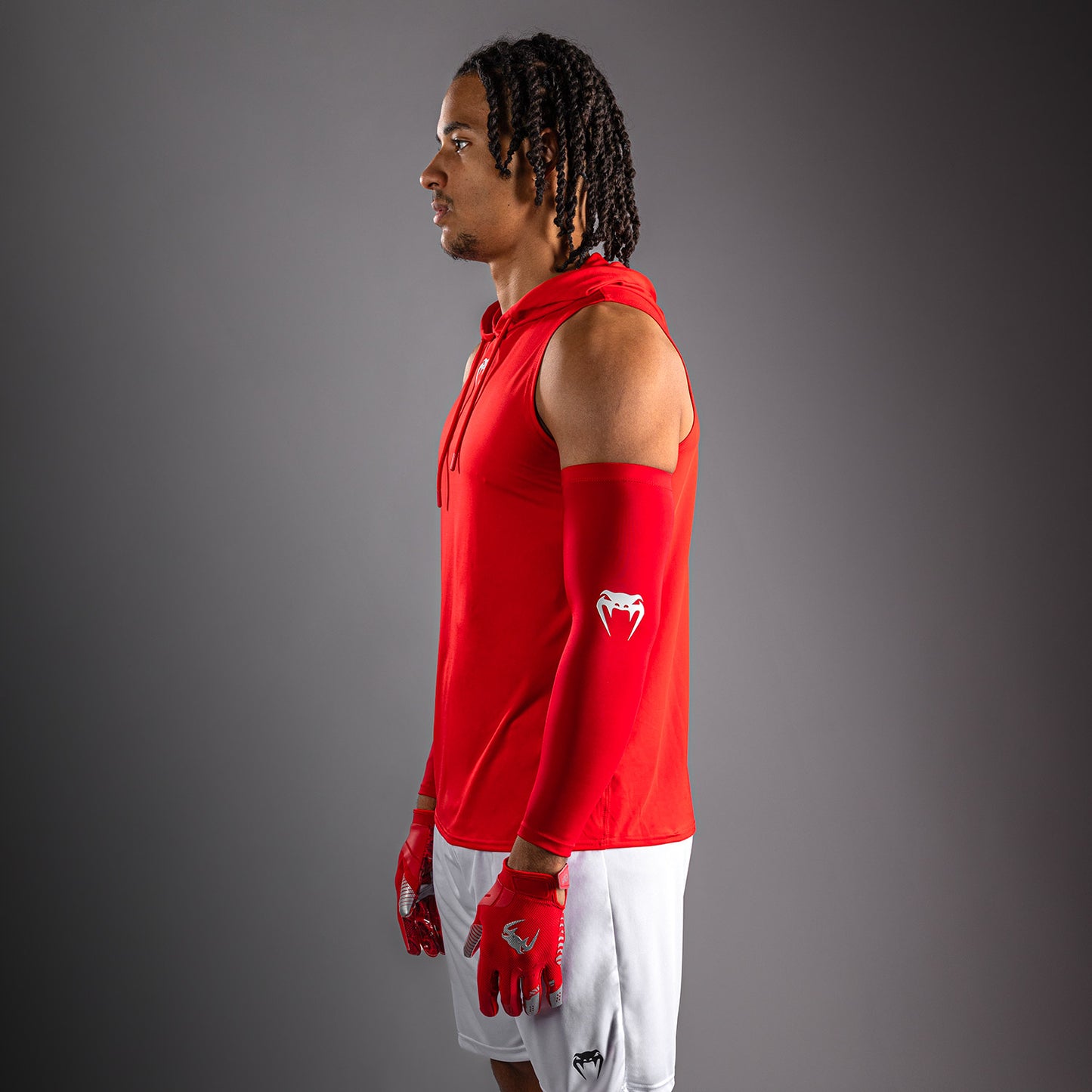 Venum Elite Ärmelloser Dry-Tech Kapuzenpullover - Rot