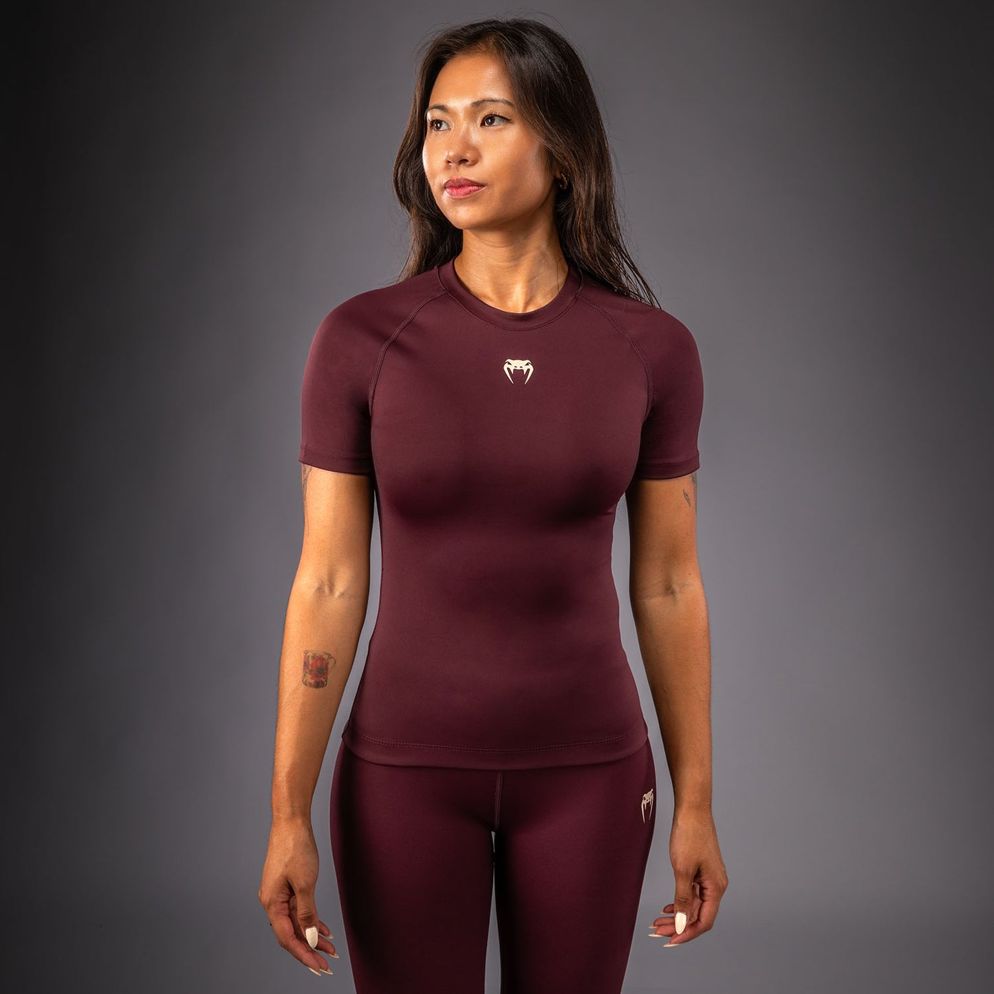 Venum Talisman Kurzarm Rashguard - Pflaume