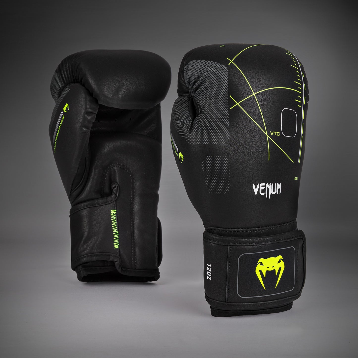 Venum Training Camp 4.0 Boxhandschuhe - Schwarz/Neongrün