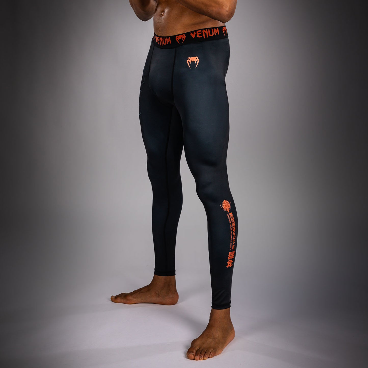 Venum Thunder Dragon Spats – Schwarz/Grau/Kupfer