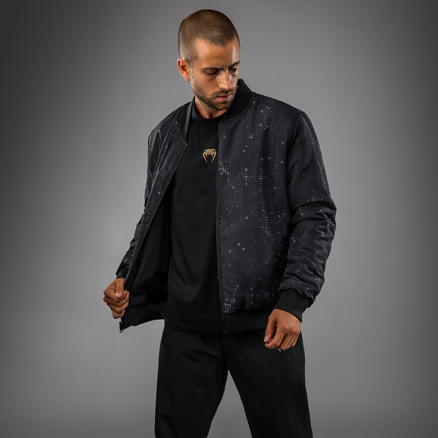 Venum Eclipse Bomberjacke – Schwarz/Ivory