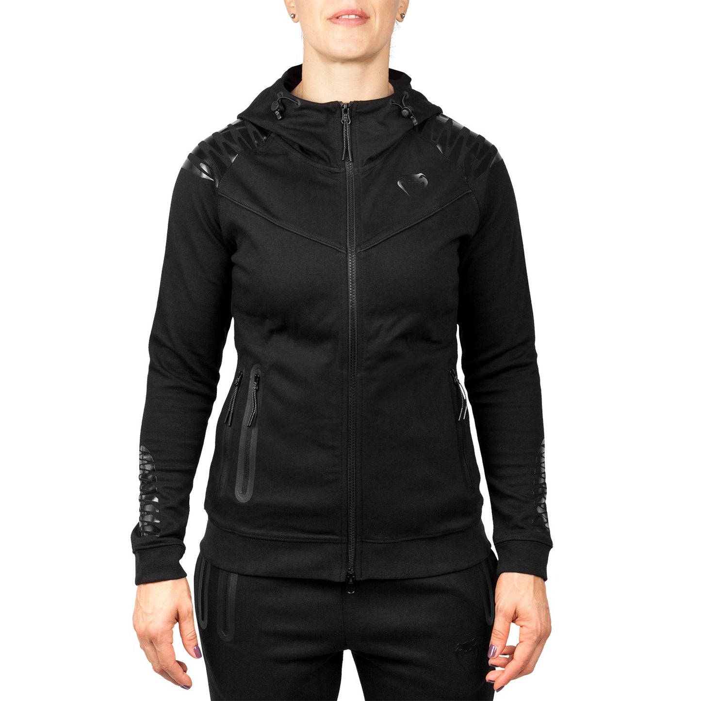 Venum Laser Hoody - Für Frauen - Exklusiv - Schwarz/Schwarz