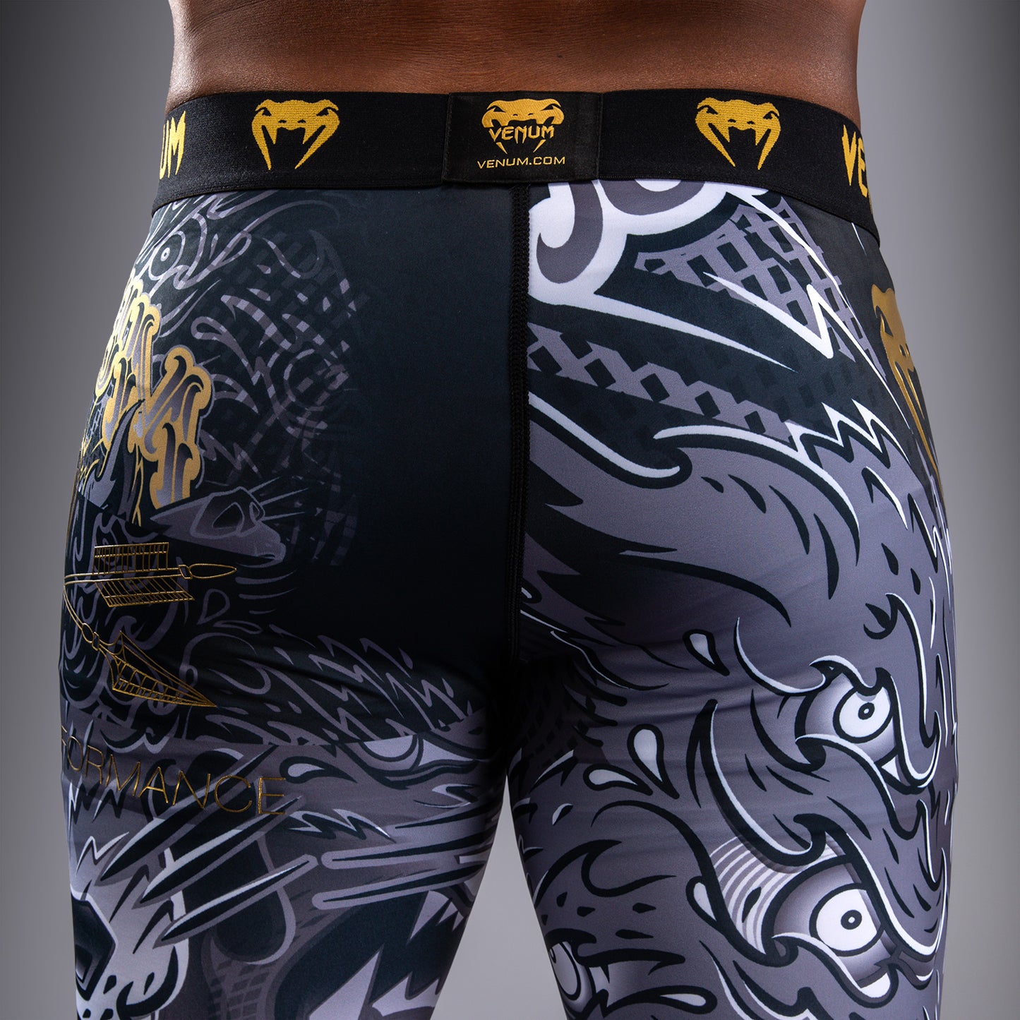 Venum Wolf Atak Spats – Schwarz/Grau