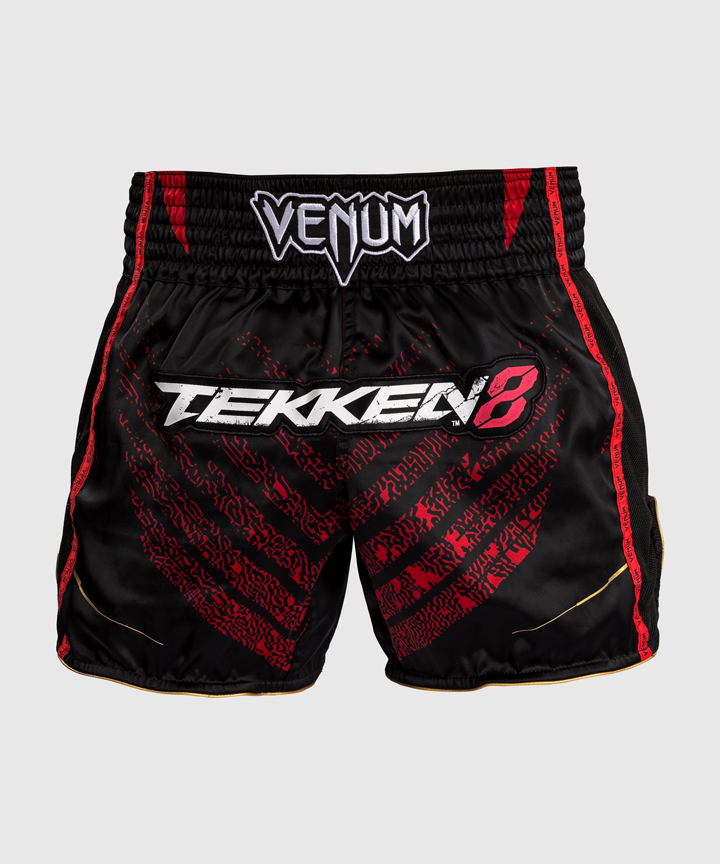 Venum x TEKKEN 8 - Marshall Law Muay Thai Shorts - Schwarz/Rot/Gold