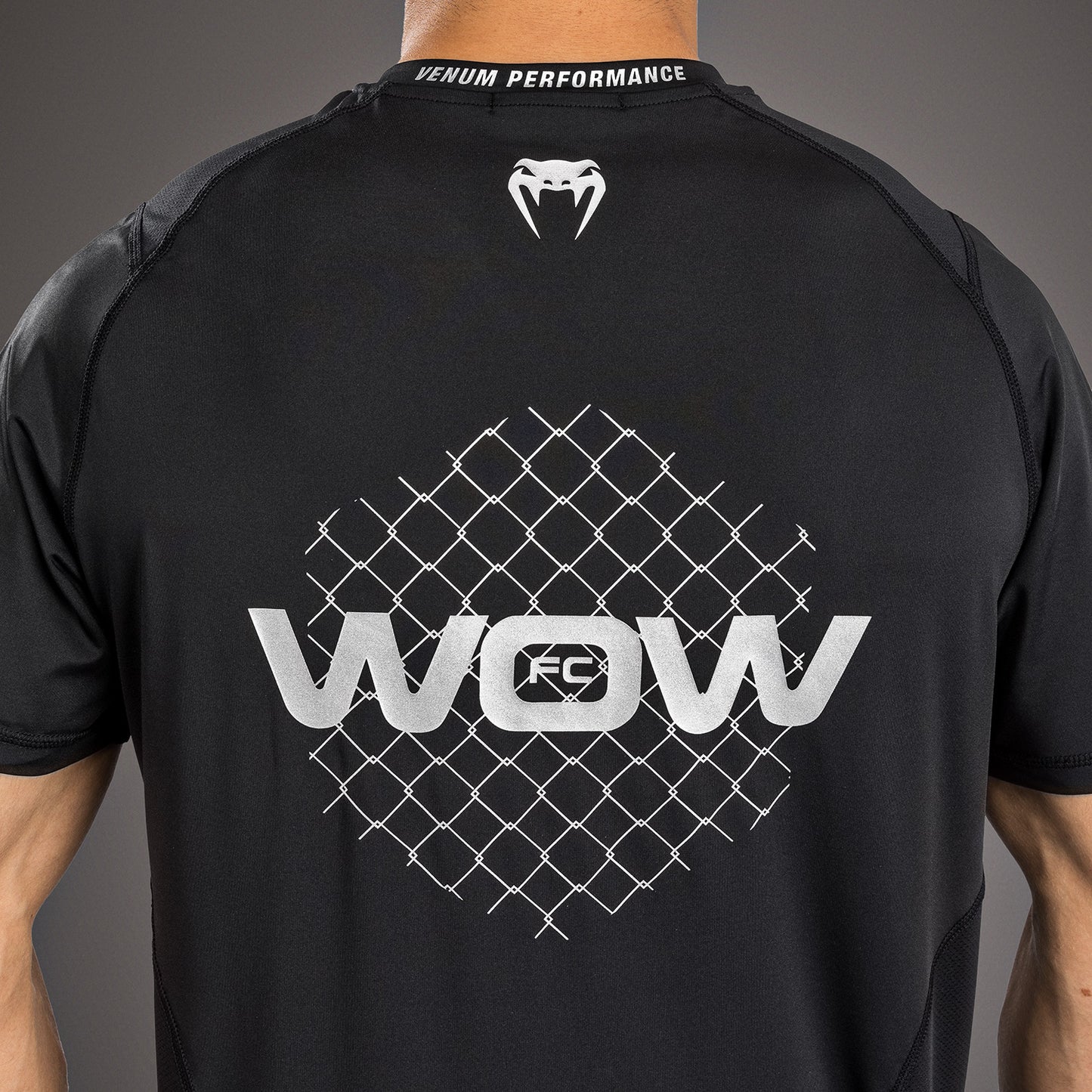 Venum x WOW FC Dry-Tech T-Shirt - Schwarz/Grau