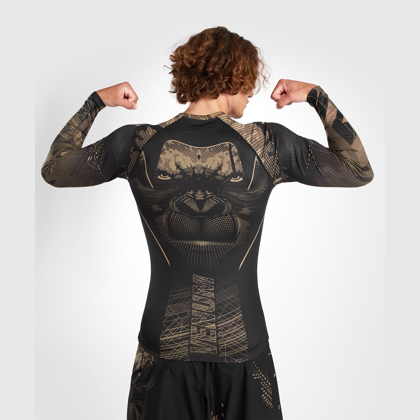 Venum Gorilla Jungle Rashguard Langarm - Schwarz/Sand
