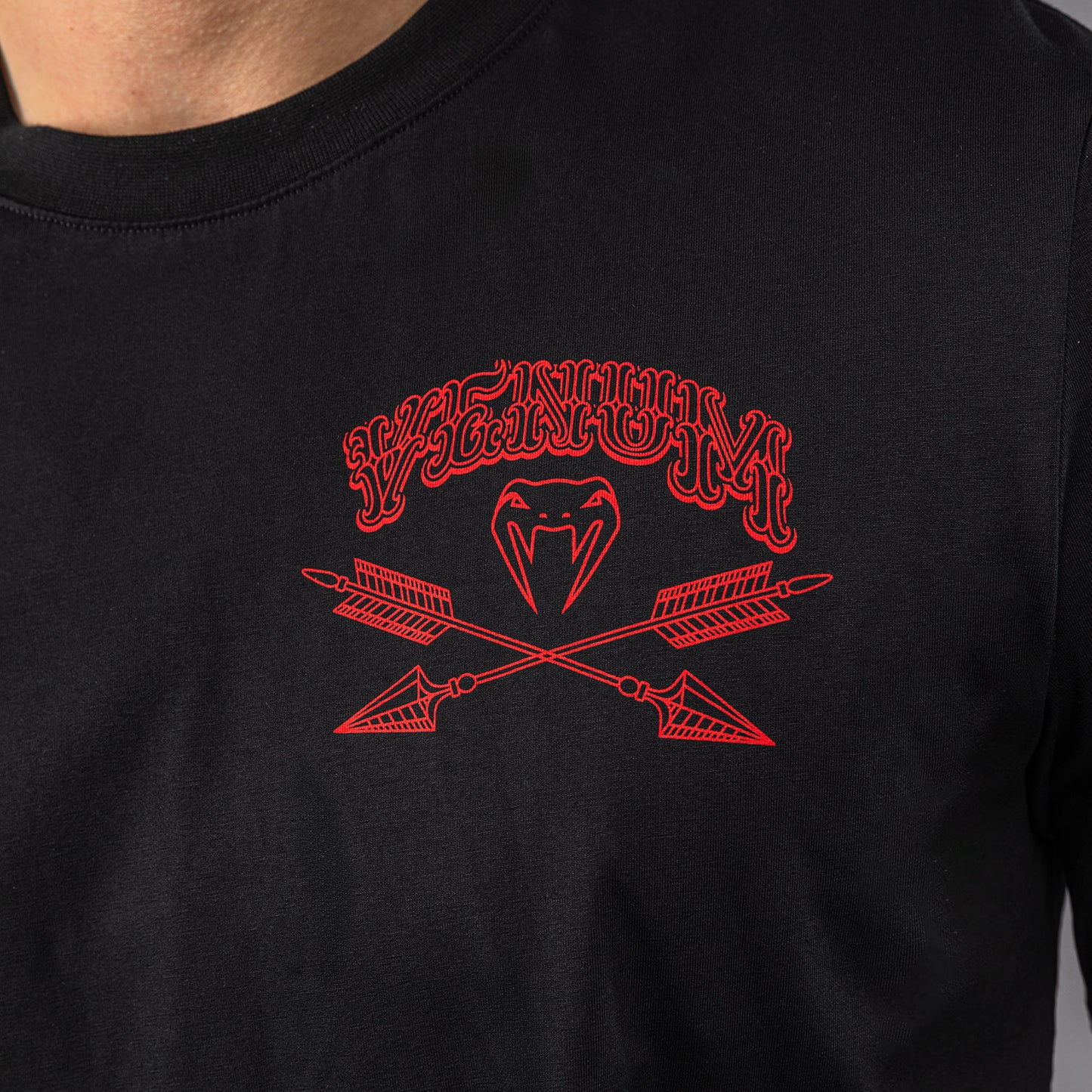 Venum Wolf Atak T-Shirt – Schwarz/Rot