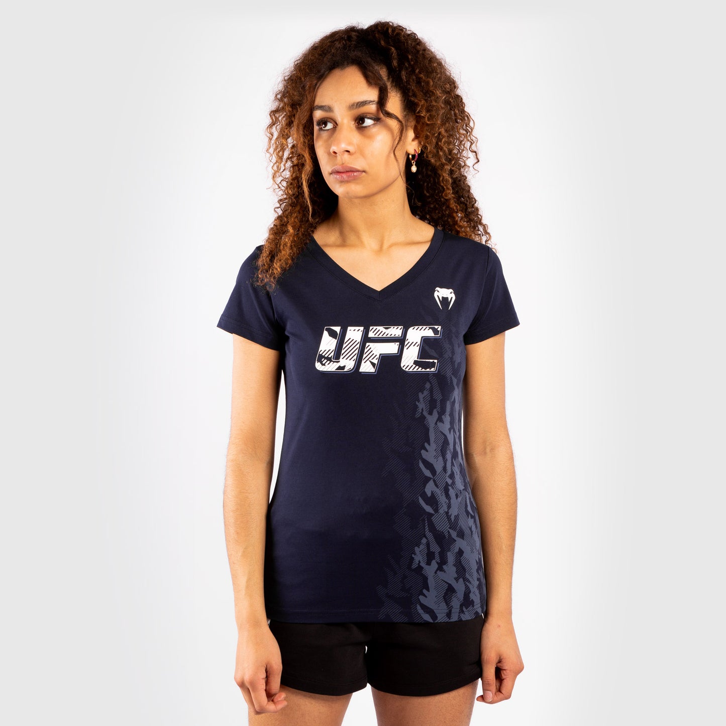 UFC Venum Authentic Fight Week Damen Kurzarm T-Shirt - Marineblau