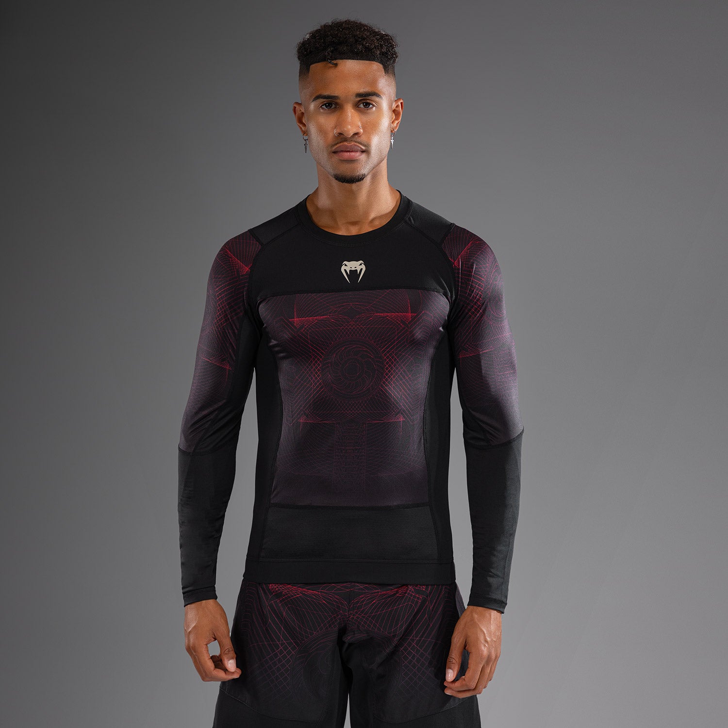 Venum UFC Fusion Fight Week Rashguard Herren - Langarm Kompressionsshirt Für Kampfsport