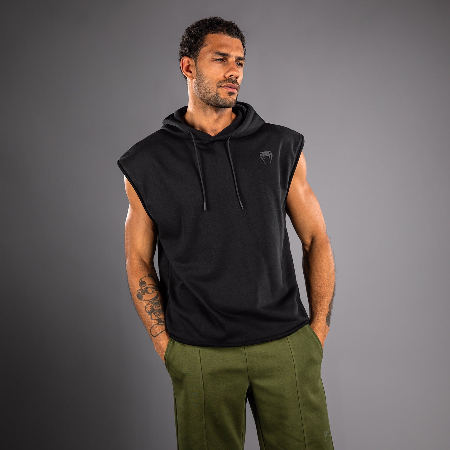 Venum Divide Ärmelloser Kapuzenpullover - Schwarz