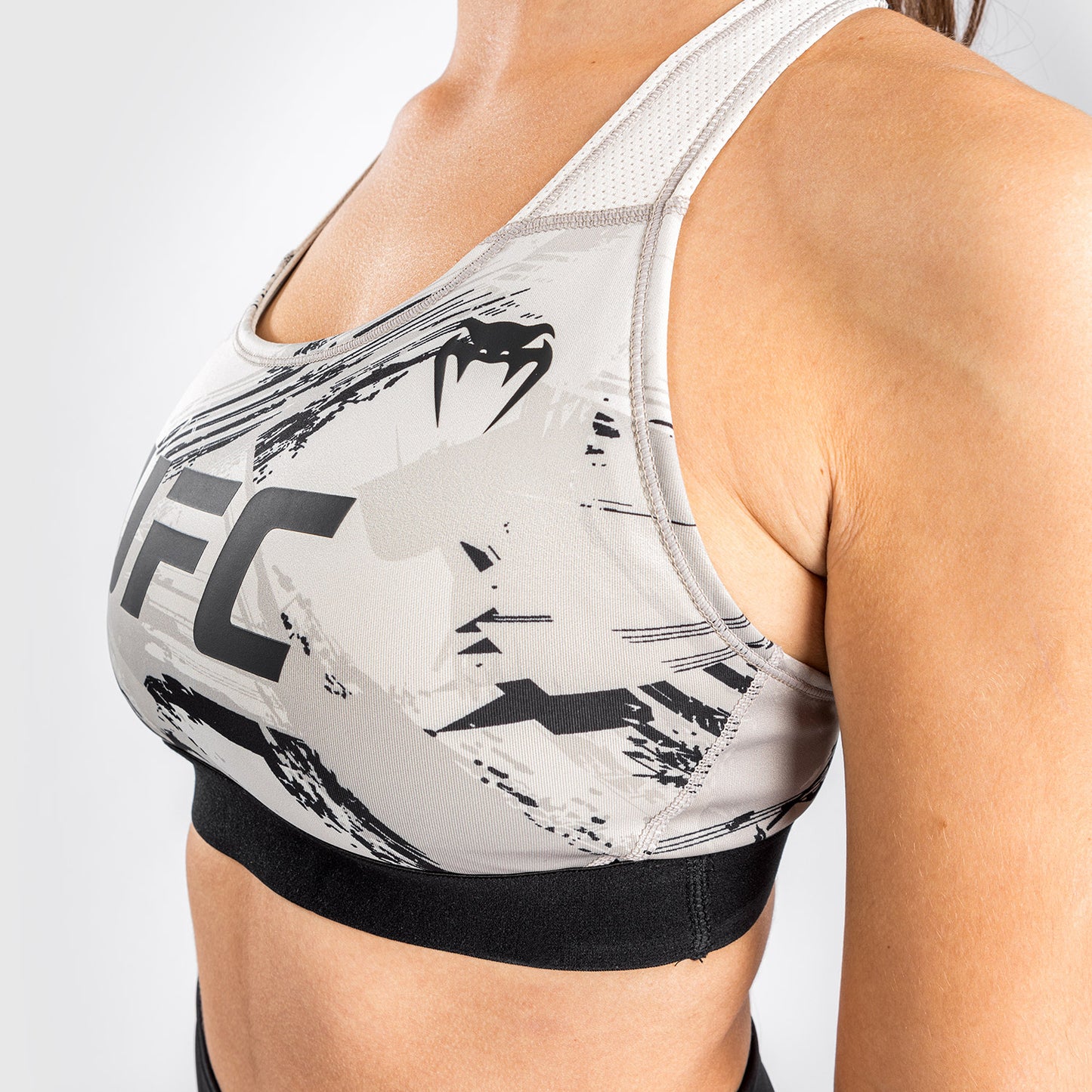 Venum UFC Authentic Fight Week 2.0 Sport-BH Für Damen - Sand/Schwarz