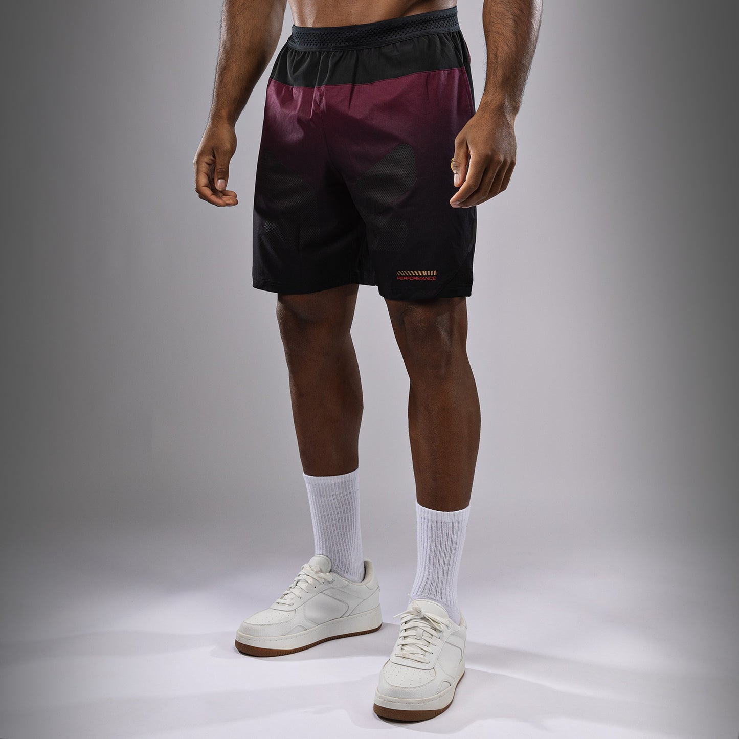 Venum Tactical XT Trainingsshorts - Schwarz/Burgund/Gold