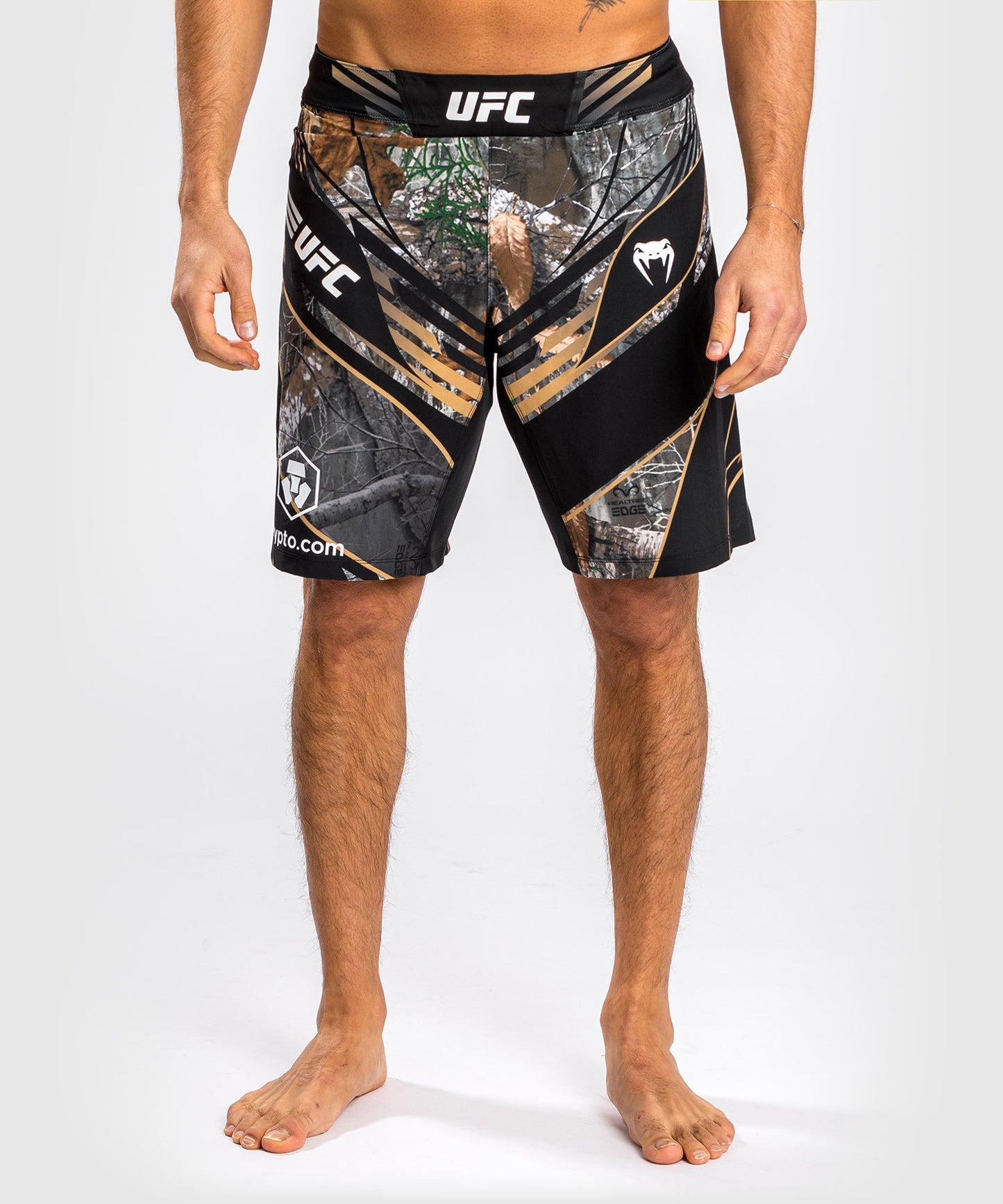 UFC Venum Authentic Fight Night Fightshorts für Herren – Langer Schnitt – Realtree® Camo