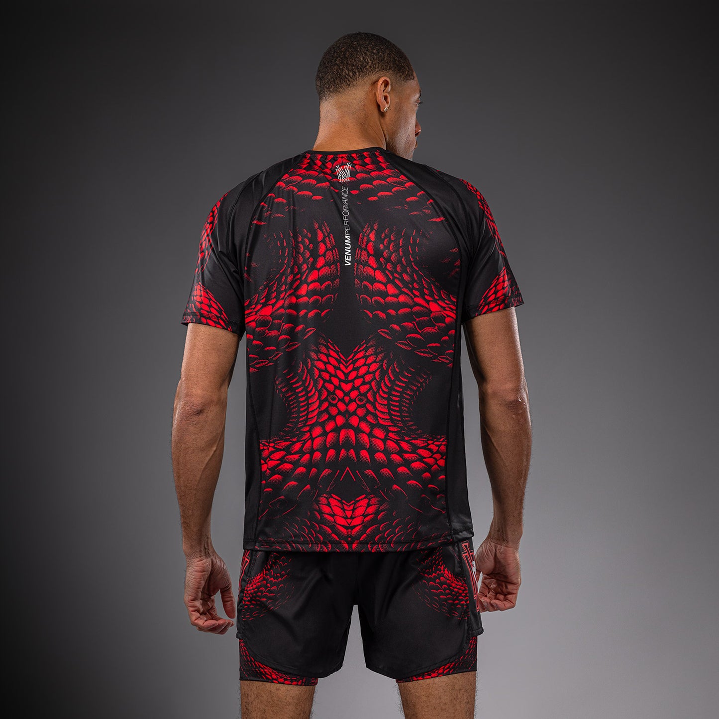 Venum Matupa Dry-Tech-T-Shirt - Schwarz/Rot/Silber
