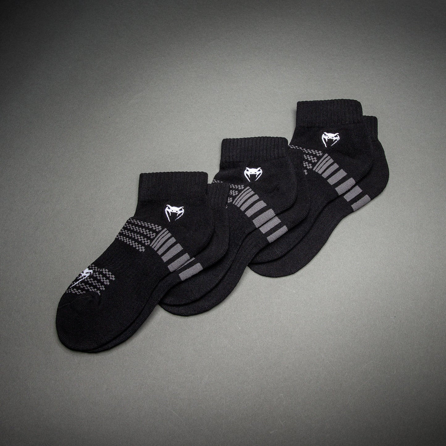 Venum Vector Söckchen 3er-Pack - Schwarz/Grau