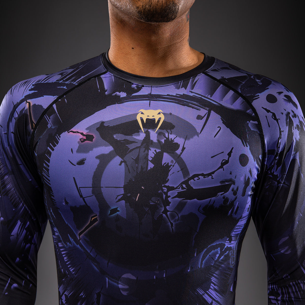 Jujutsu Kaisen x Venum Gojo Langarm Rashguard – Lila