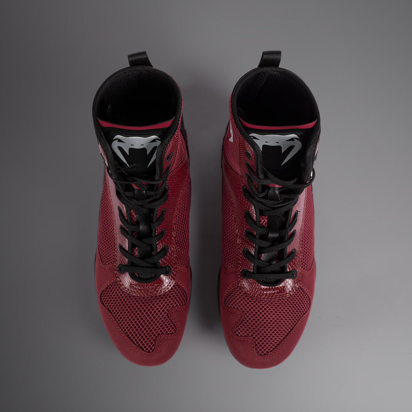 Venum Elite Boxschuhe - Burgund/Silber
