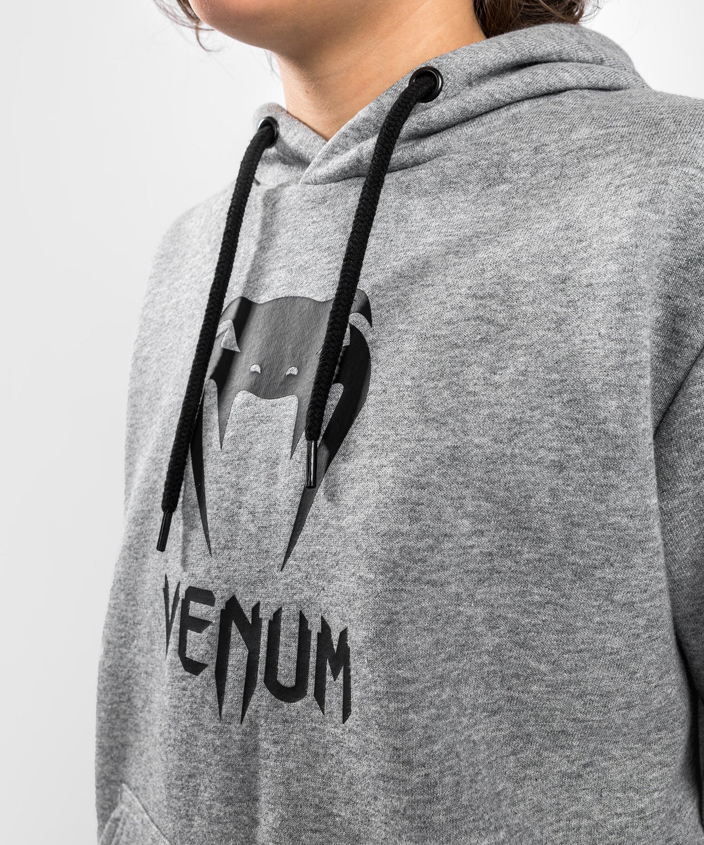 Venum Classic Hoodie – Für Kinder – Hellgrau Meliert