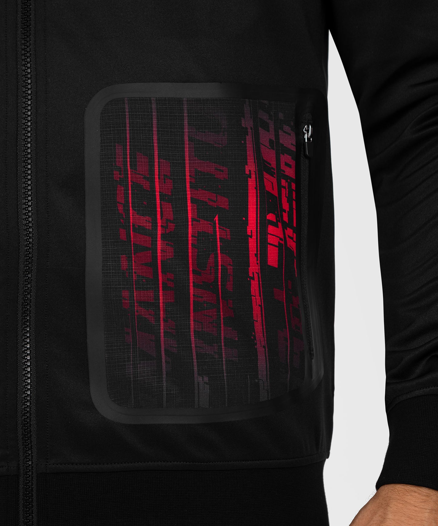 UFC Venum Performance Institute 2.0 Herren Zip Hoodie - Schwarz/Rot