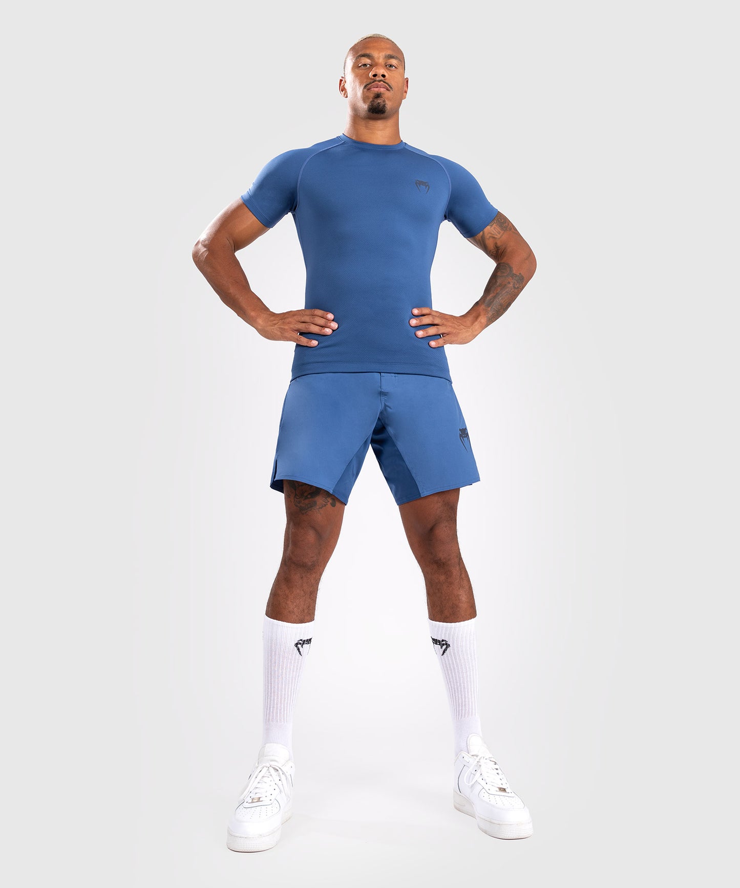 Venum Contender Herren Kurzarm Rashguard - Blau
