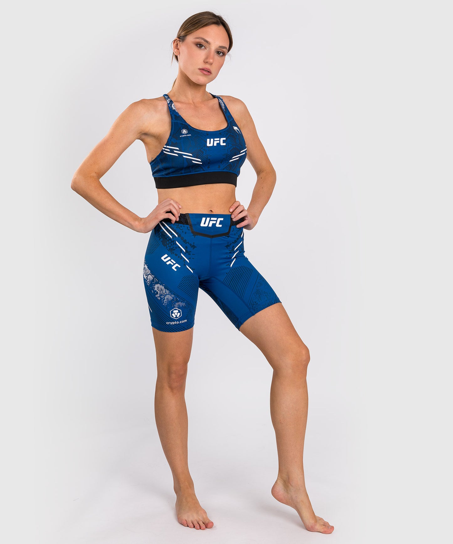UFC Adrenaline by Venum Authentic Fight Night Vale Tudo Short für Frauen - Lange Passform - Blau
