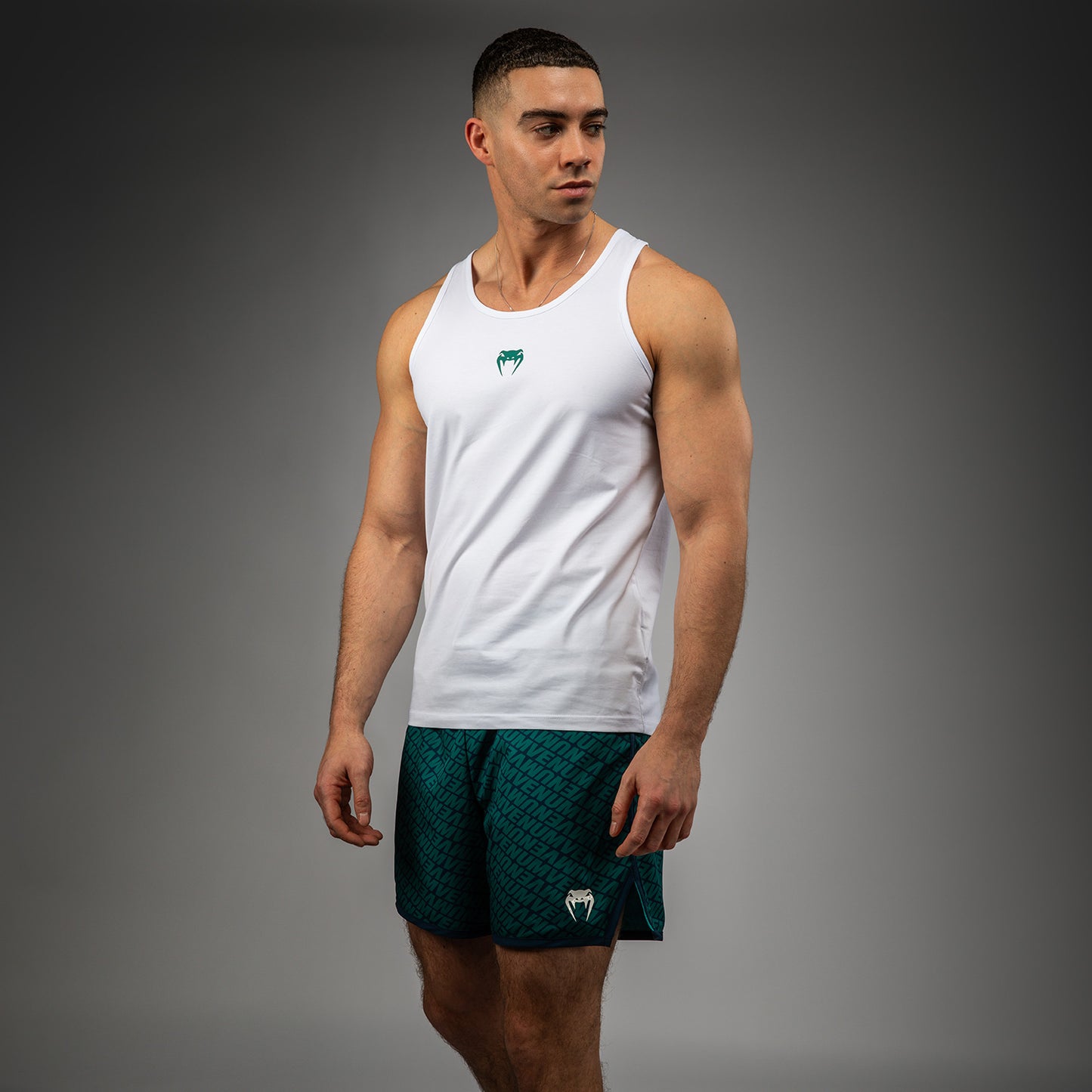 Venum Echo Tank Top - Weiß/Emerald Grün