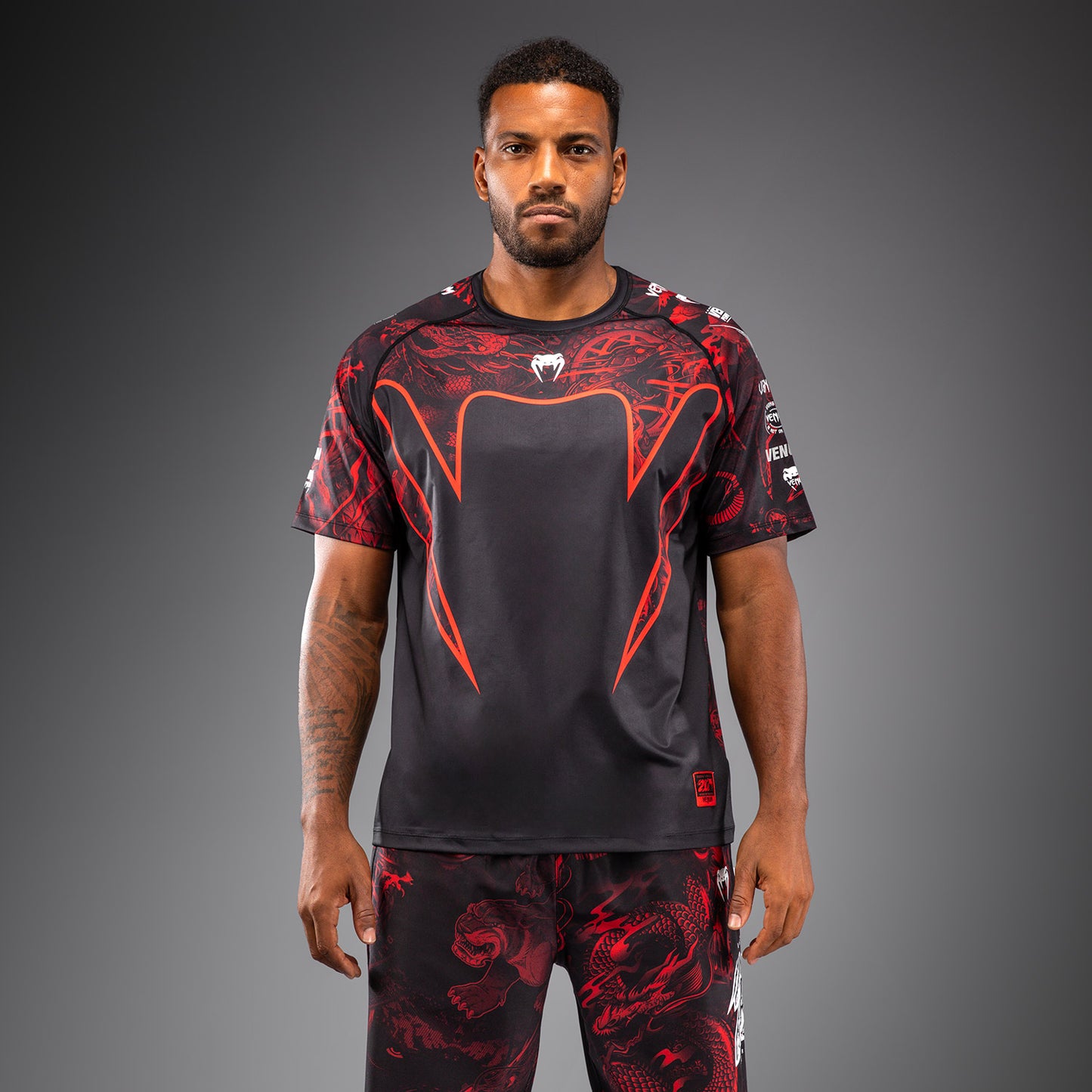 Venum 20th Anniversary Dry-Tech T-Shirt - Schwarz/Rot
