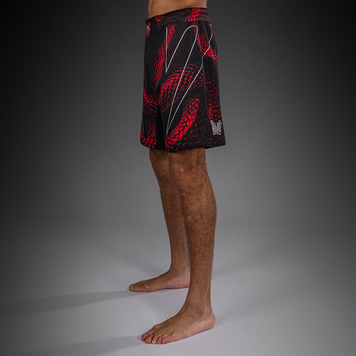 Venum Matupa Fightshorts - Schwarz/Rot/Silber