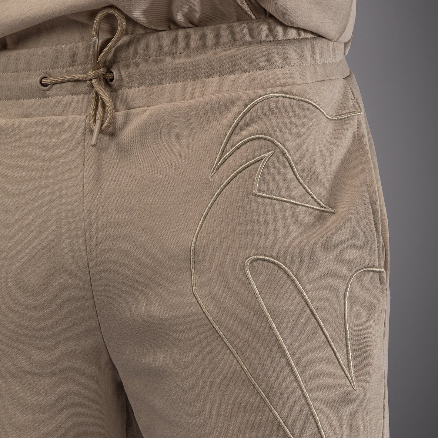 Venum Giant 3D Shorts aus Baumwolle – Hellbeige