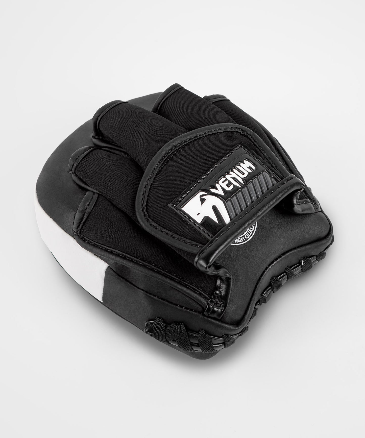 Venum Elite Thick Coaching Handschuhe Leder Mini (Paar) - Schwarz/Weiß