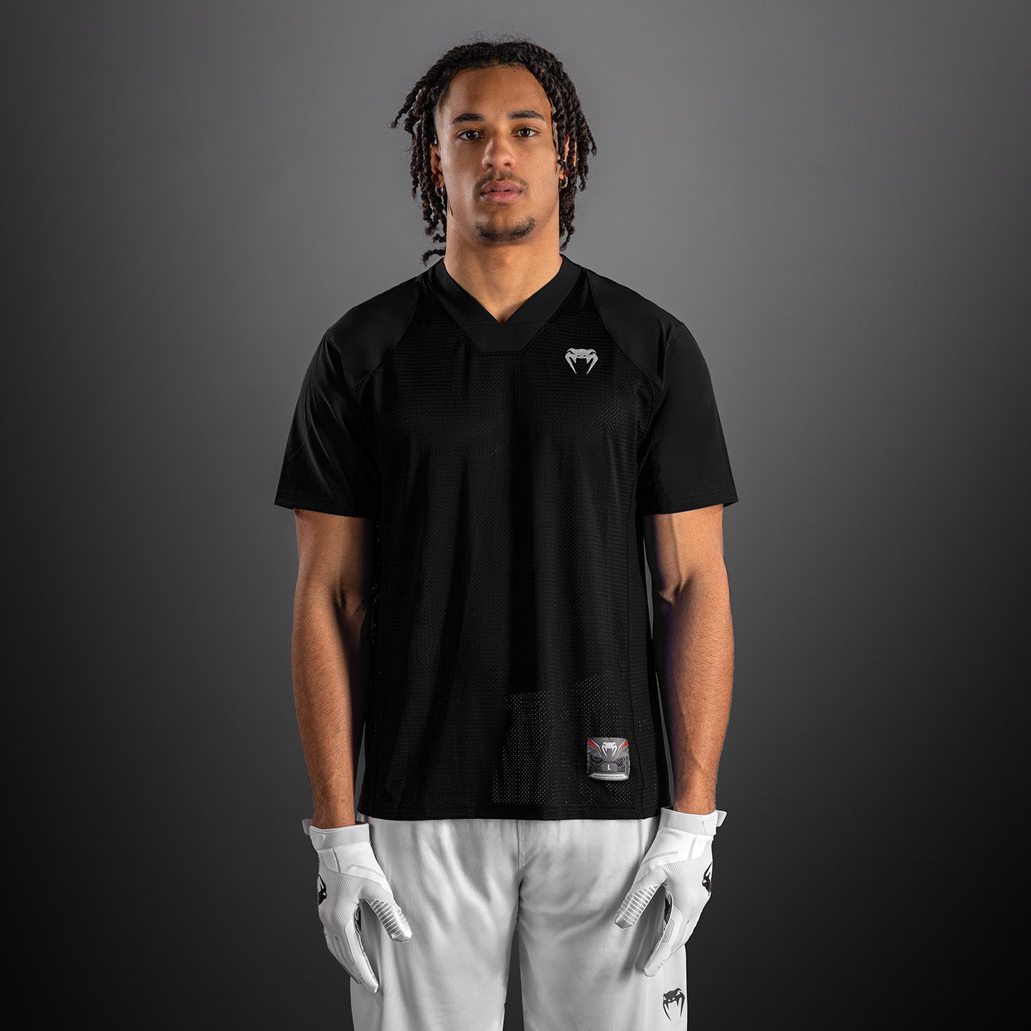 Venum Elite Fußball Kurzarmtrikot - Schwarz