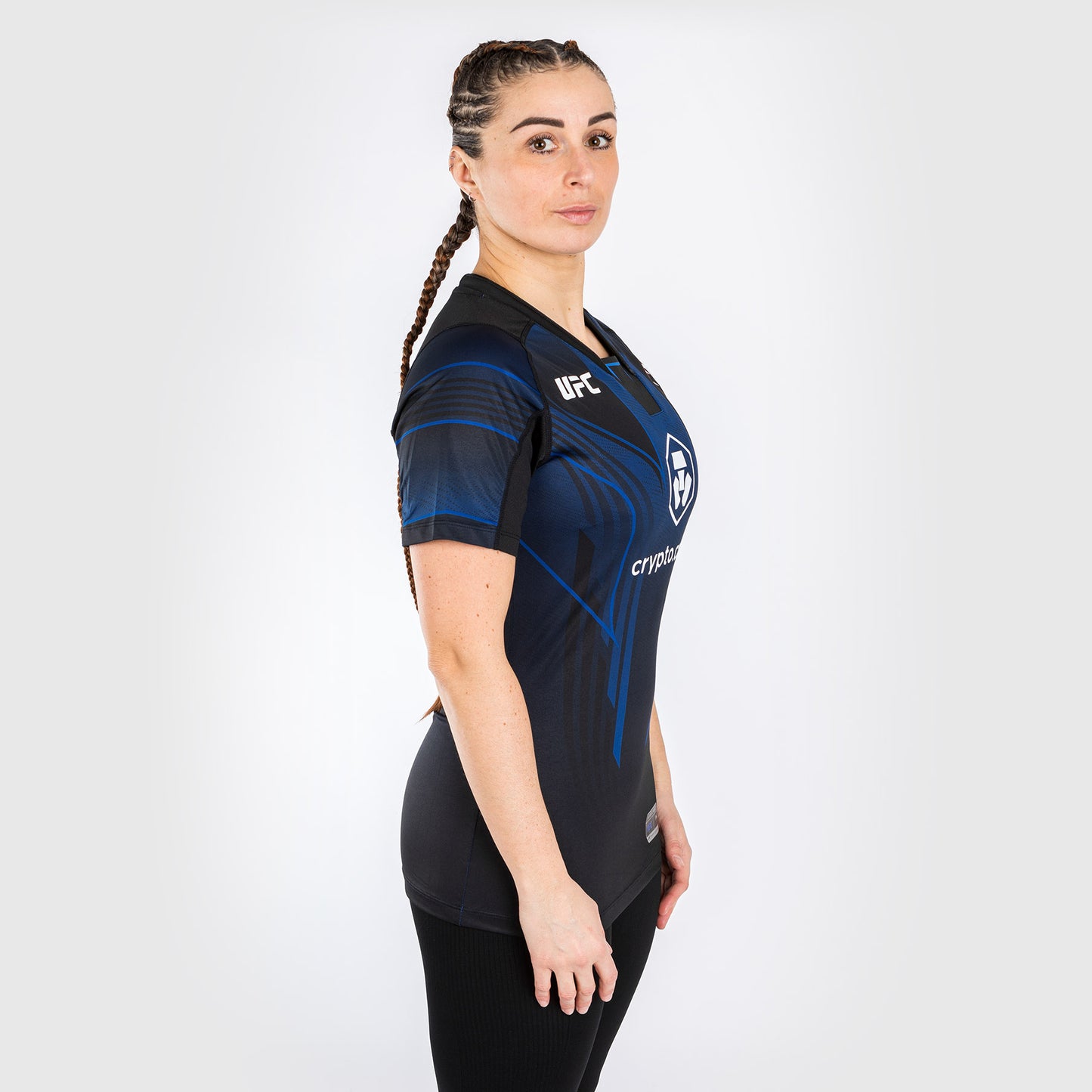 UFC Venum Personalisiertes authentisches Fight Night 2.0 Walkout-Trikot für Frauen – Midnight Edition