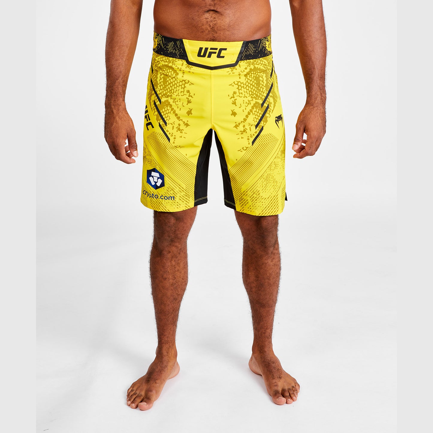 UFC Adrenaline by Venum Authentic Fight Night Fight Short für Männer - Lange Passform - Gelb