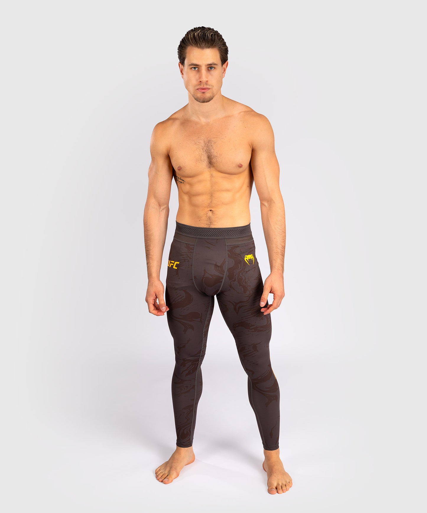 UFC Fusion by Venum Fight Week Herren Performance Tight - Erdiges Braun