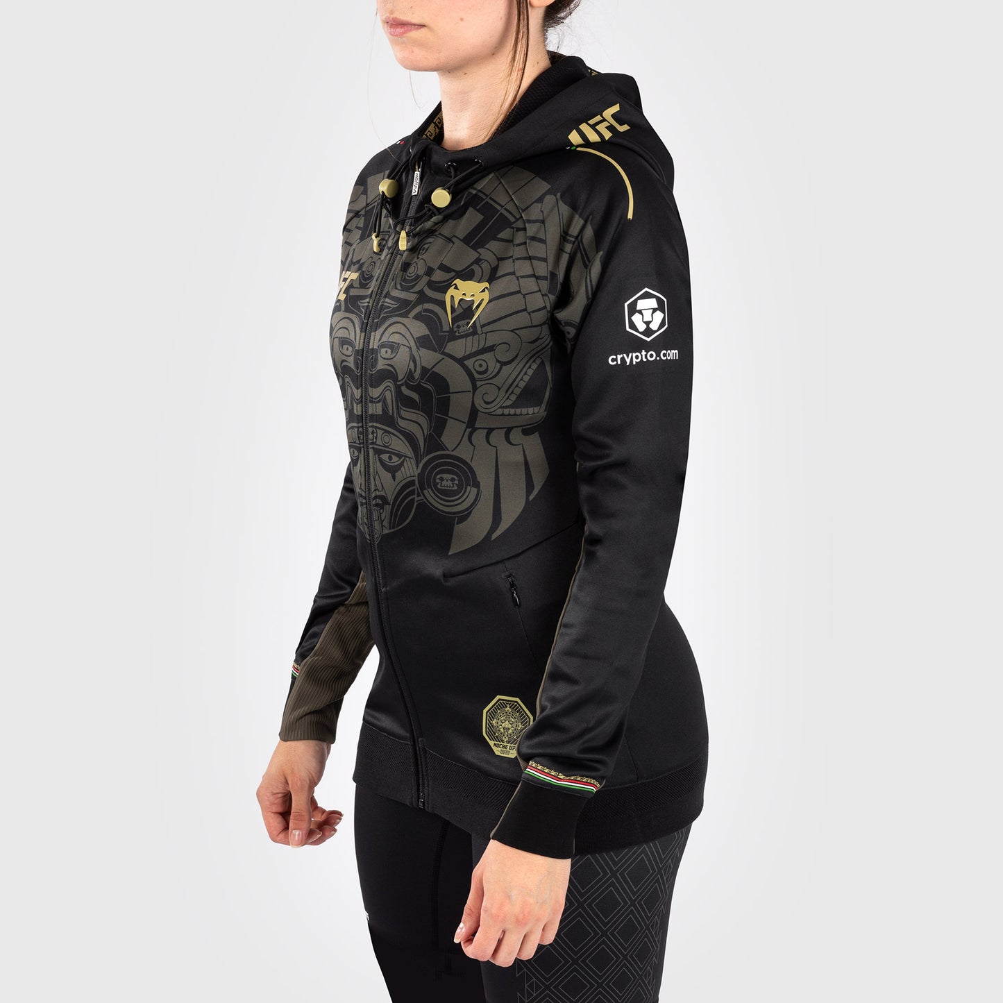 Noche UFC by VenumAuthenticr Fight Night Damen Walkout Hoodie - Schwarz