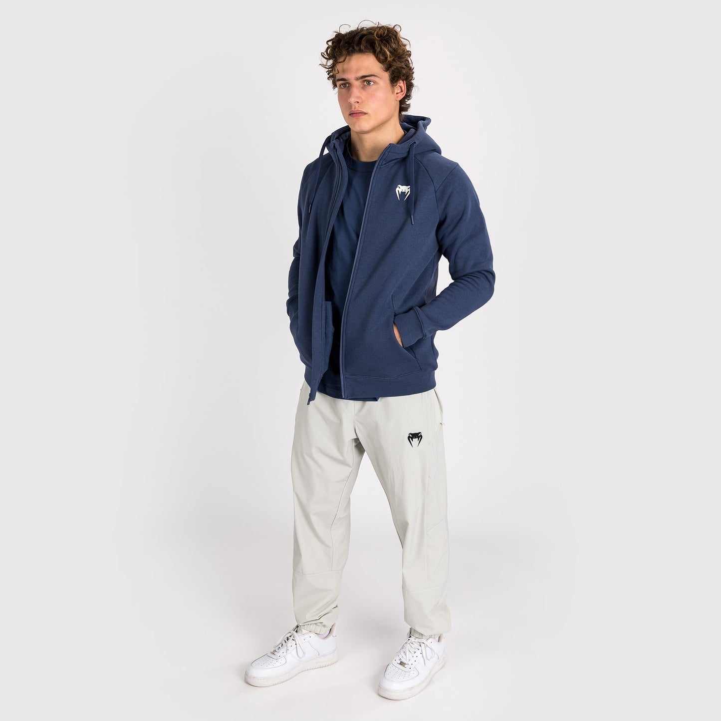 Venum Strikeland Kapuzenpullover mit Reißverschluss - Marineblau